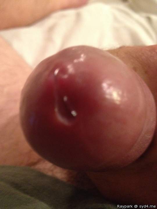 Wud luv to stick my tongue in that juicy cum slit and taste 