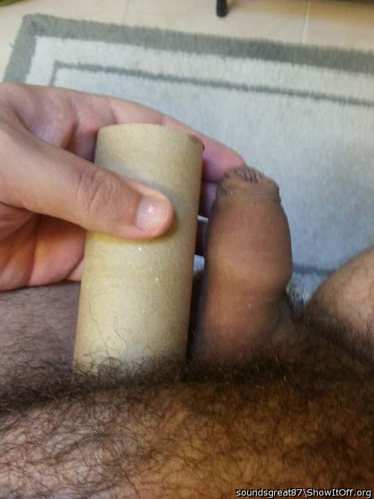 Soft next to toilet paper roll. Doesn't look that impressive... yet!
