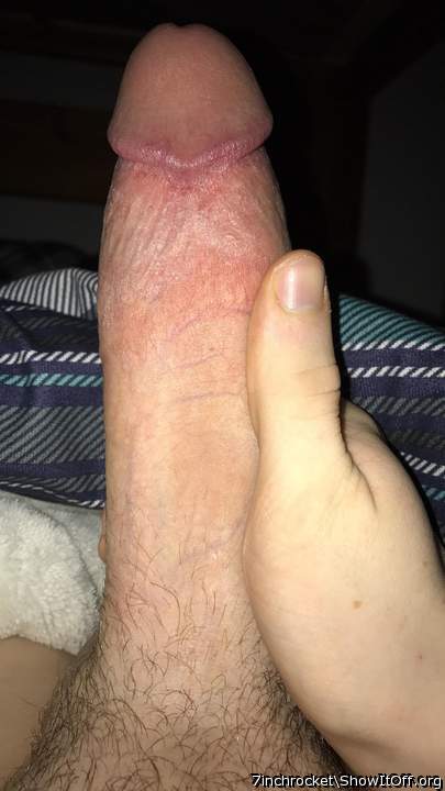 Such an awesome cock!  That must feel good in your hand  