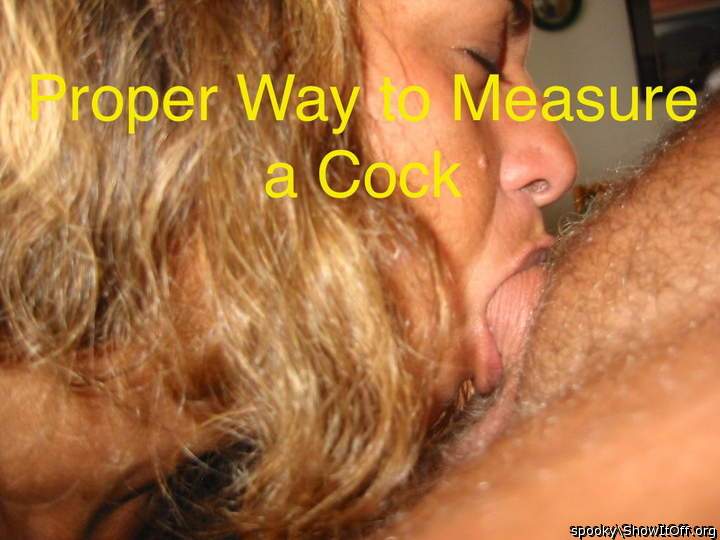 Laurie Measuring my Cock