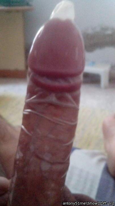 top view on condom cock