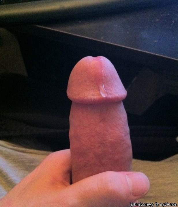 I want to lick the precum right off your very tasty looking 