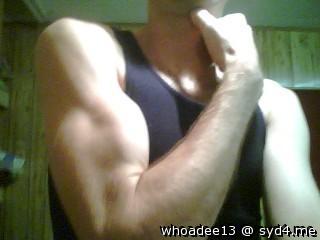 Very nice muscles! Your body must be super nice!