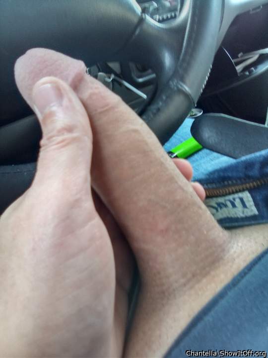 My idea of a "stick shifter" in a car.  Nice cock! 