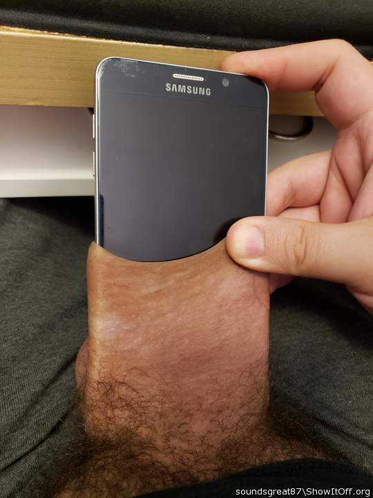 Galaxy Note 5 in my skin. A cassette would be easy...