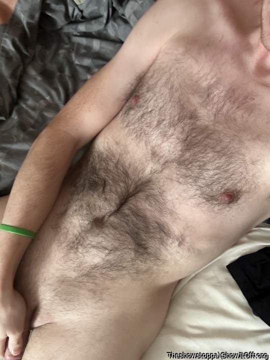 Lovely furry body, love those nipples