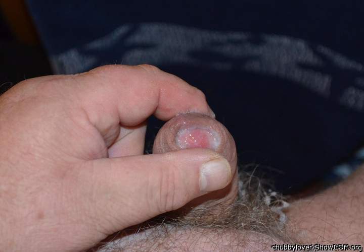 just  jerked -  the glue is under the foreskin and in the hairs