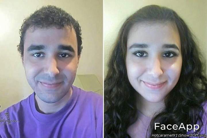 apparently this is how i would look as a woman{courtesy of Faceapp}