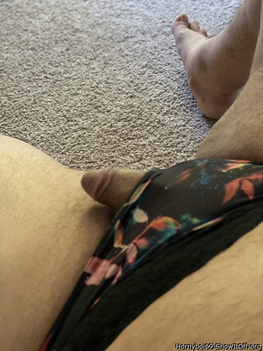 Your cock looks so sexy in panties