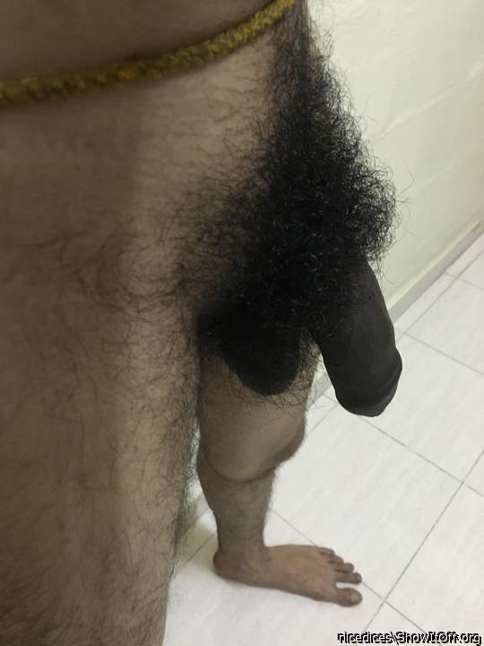 Hot picture!  I love your cock and thick bush!!   