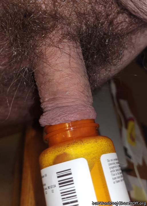 Sucked into a pill bottle
