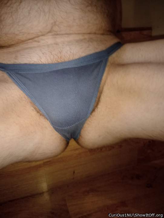about caught at a friends taking a pic on there stairs in my thong