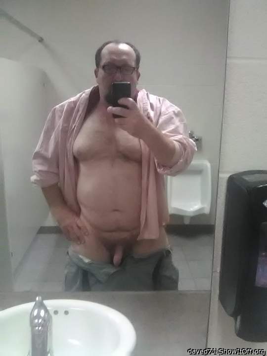 Hot! Hanging out in the mens room