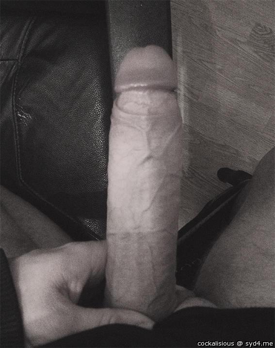 Putting my cock on the armrest of my computer/wank chair