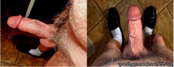 Grandpa is hard for you! Do you like my big vein?