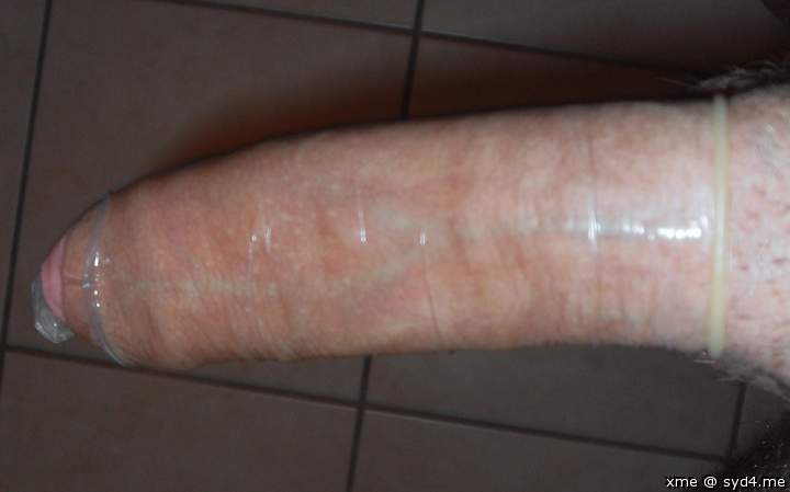 do you like my big cock in its condom ?