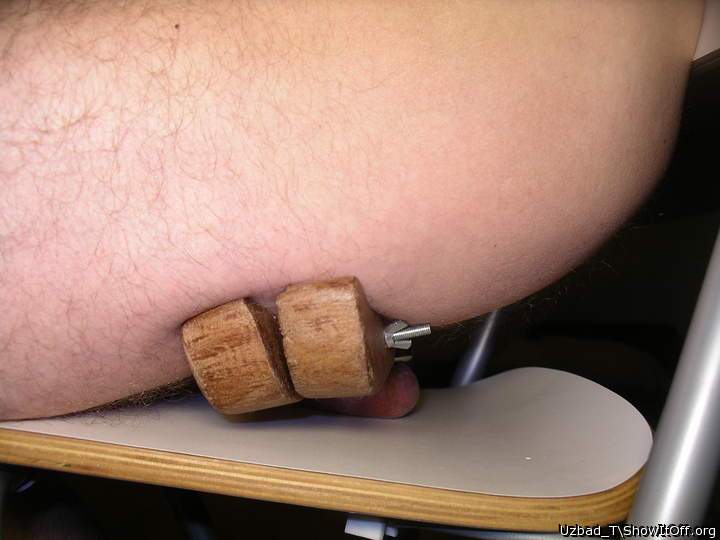 sitting on my balls with 40mm ball weight on