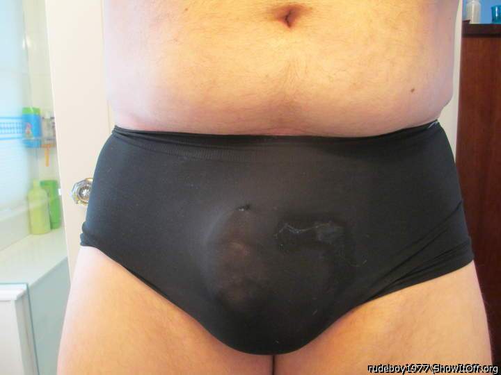 Playing in panties