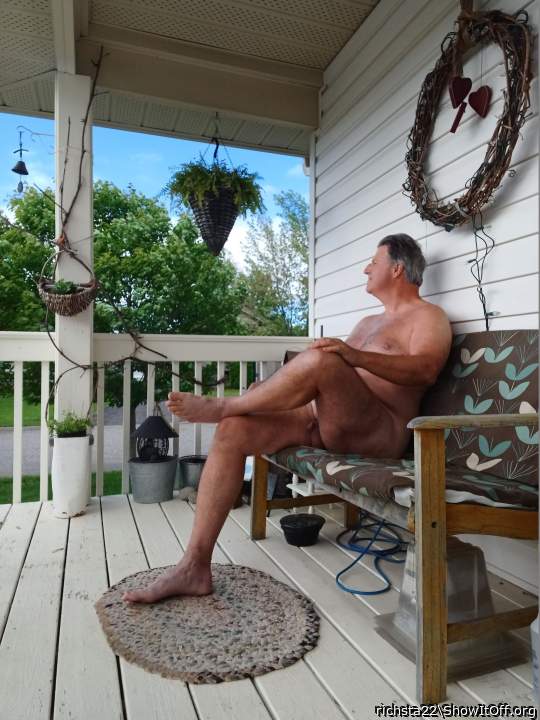 Things are warming up ... can't wait to get nude outdoors again.
