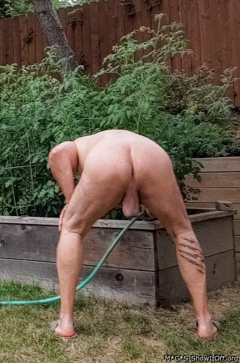 Stick that hose in your butt hole, turn water on slow till y