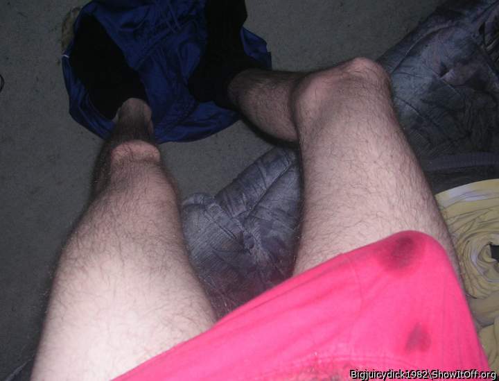 Those big wet spots reveal a lot of leaking pre-cum inside y