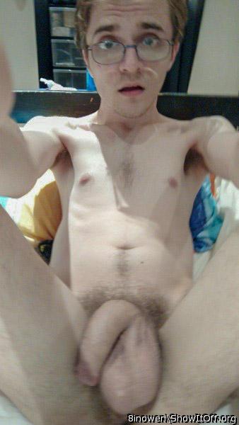 You look shocked at how big your cock is, great pic 