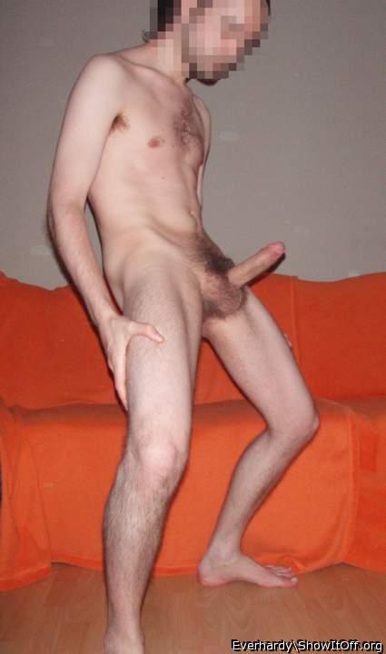 My unshaved hard cock