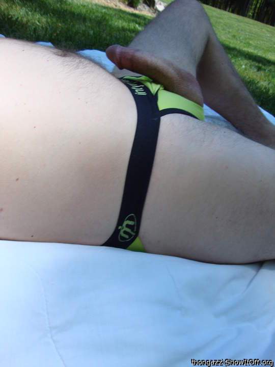 Having fun in my new jock