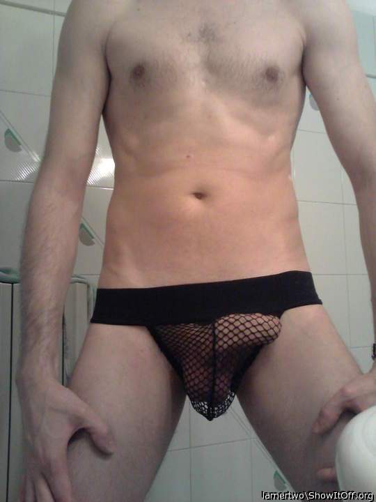 cock in a jockstrap