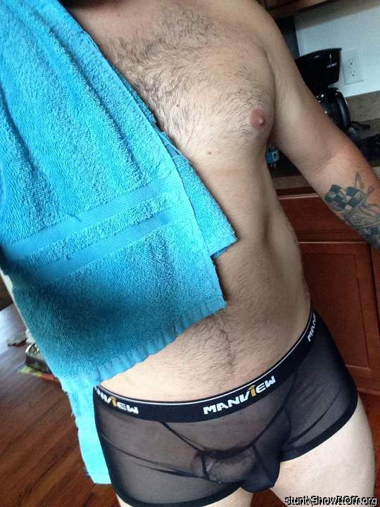 Damn hot!  Love that yummy bulge and that beautiful nipple! 