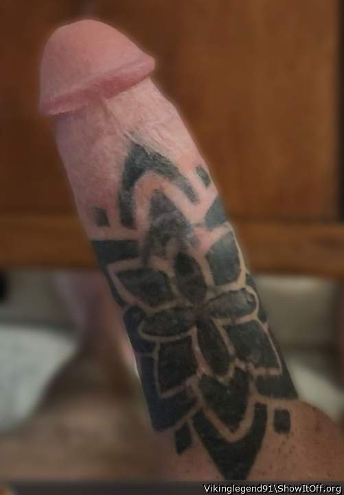 Magnificent tattoo thanks to a very nice circumcision of you