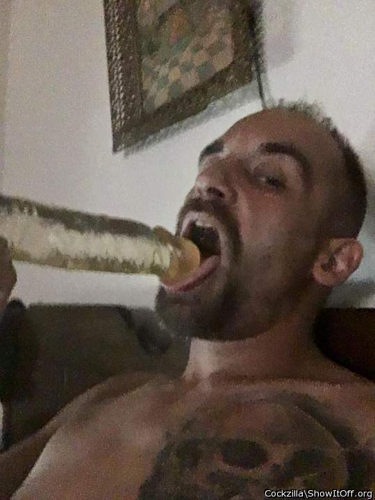 Practicing my deep throat