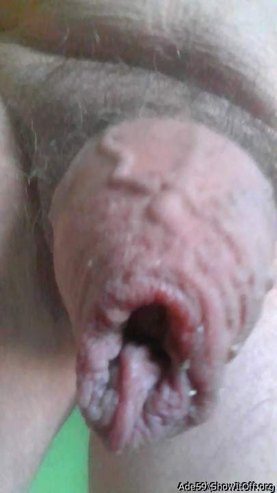 A big kiss on your beautiful cock