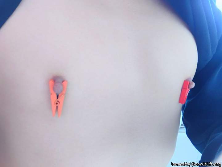 toying my nipples