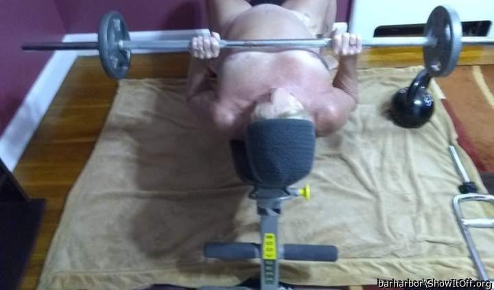 Pumping iron.