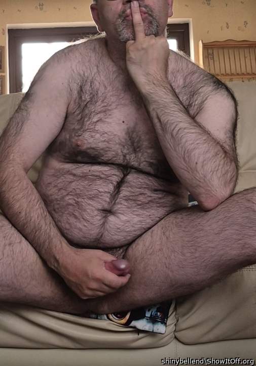 I Wank While She Bends Over And Spreads Her Flaps Wide Open