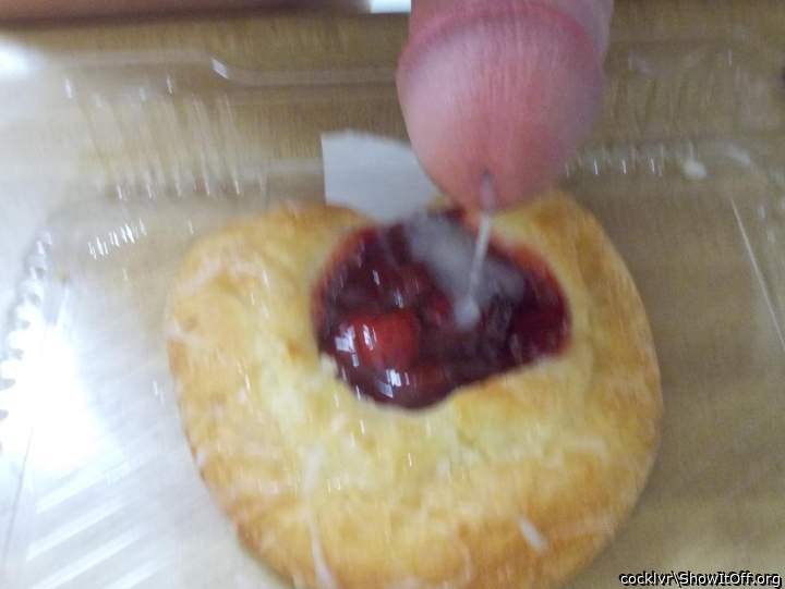 i love strawberry short cake with a little extra on it