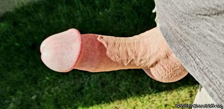 I do love exposing my cock to the sunshine and any peeping eyes...