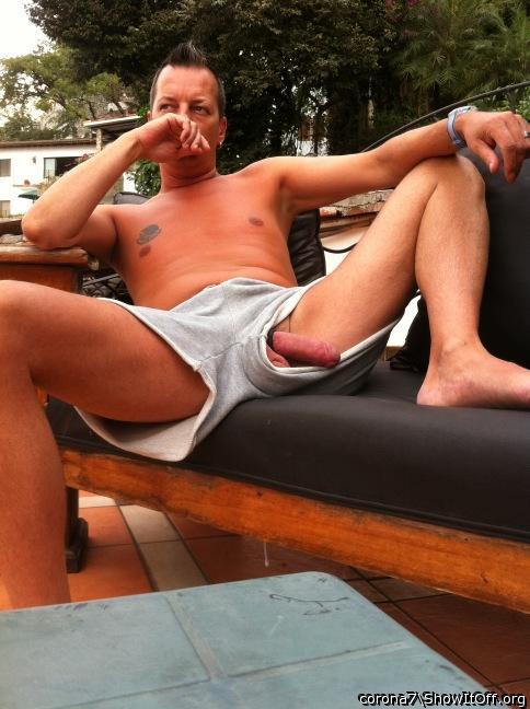 i love when the stiff dick fall out from the panty 