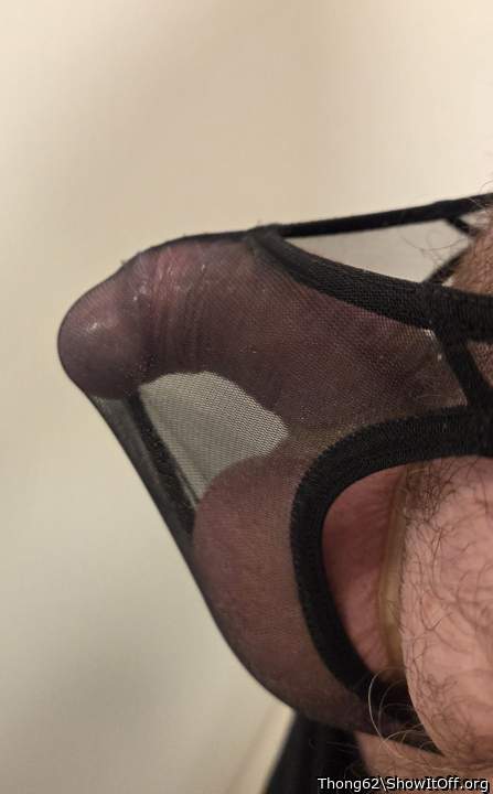Love seeing a hard cock trying to break free! 