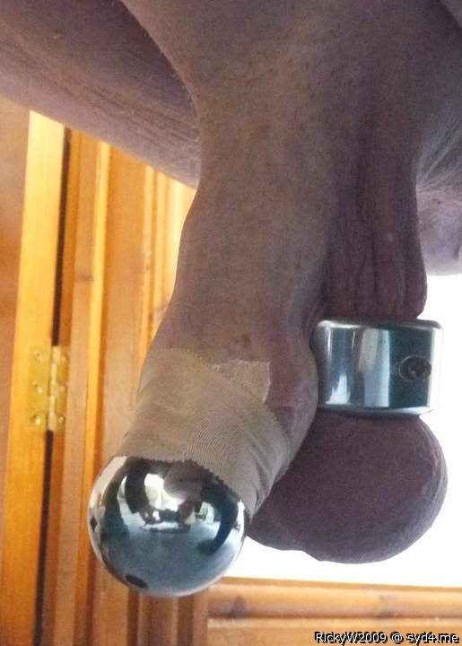 Getting forskin and scrotum stretched