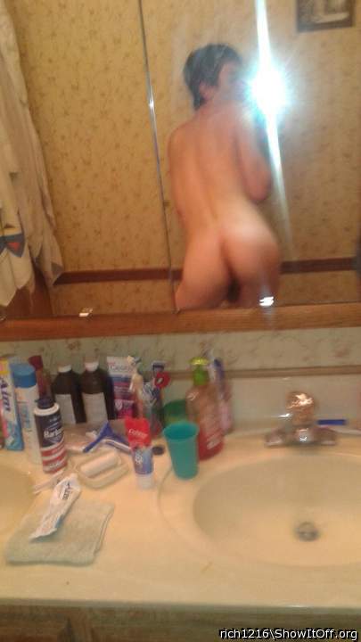am bent over waiting