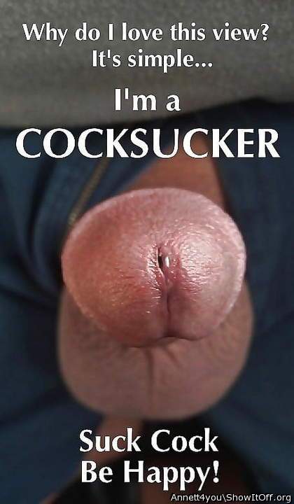 Cock in my mouth makes me happy   
