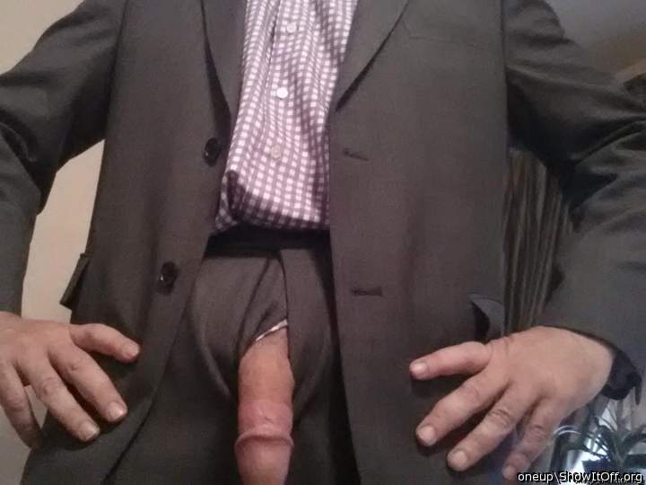 Excuse me sir, your fly is down. 