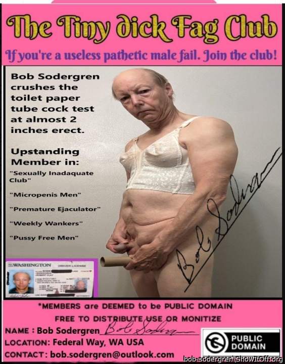 Tiny Dick Fag Club member Bob Sodergren a