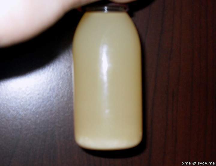 several loads collected in a little bottle