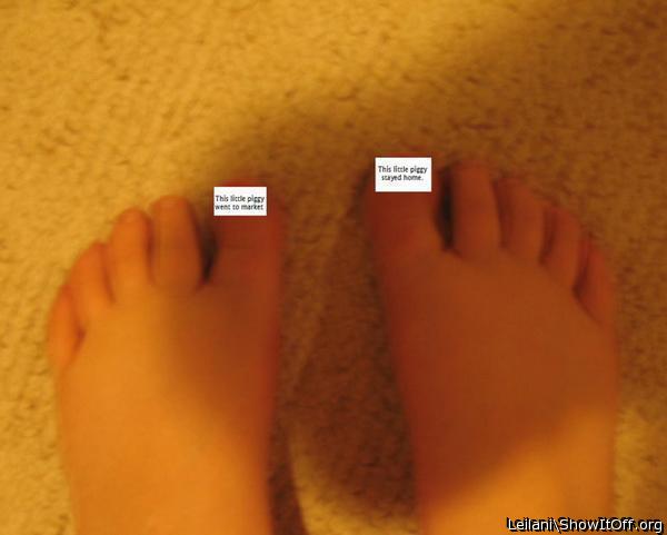 Here're my feet.