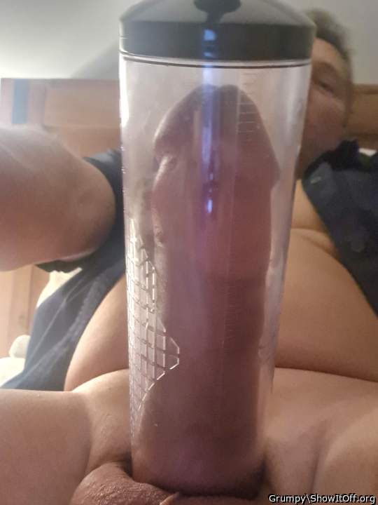 cock pumps are made for guys with big fat bald dicks to show