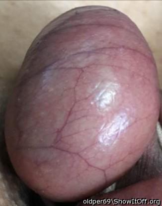 Skin stretched nice and tight, so very sensitive!      