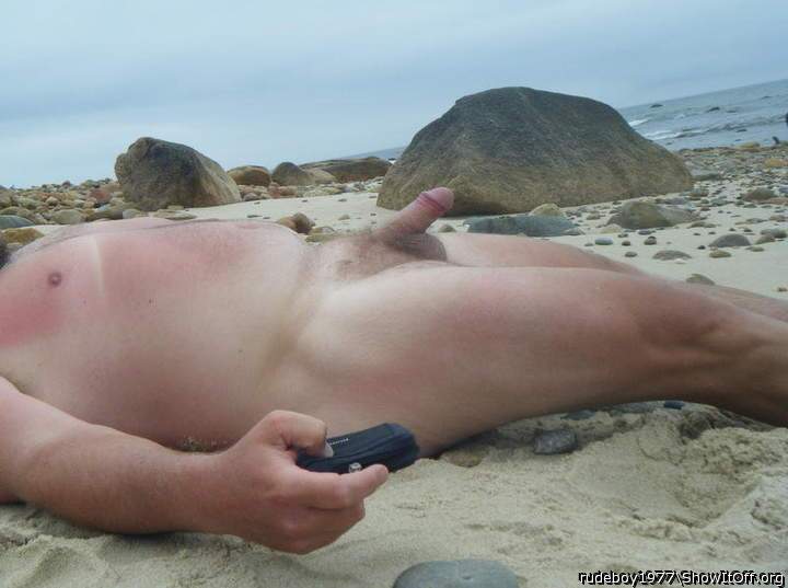 Hanging on the beach